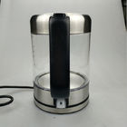 Clear Glass 1800W 1.8 Liter Electric Tea Kettle Blue Led Light