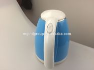 Blue Food Grade Double Wall Electric Kettle Waterproof Mini Size Energy Saving